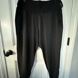 Athleta Black High-Waisted Joggers